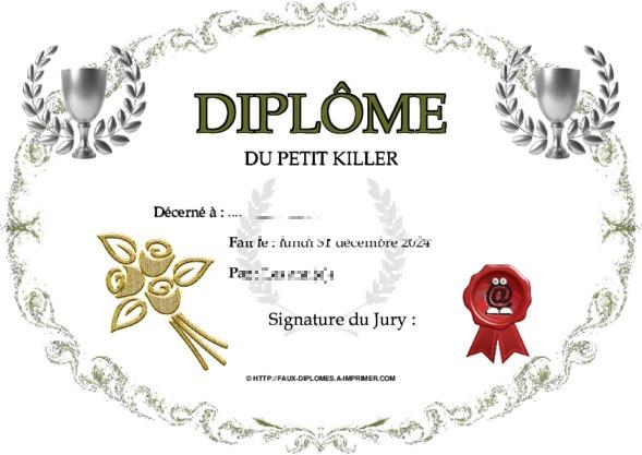 Un des derniers faux diplomes créé