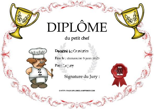 Un des derniers faux diplomes créé