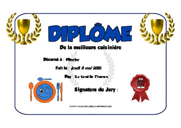 Un des derniers faux diplomes créé
