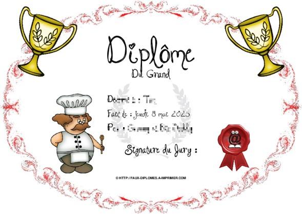 Un des derniers faux diplomes créé
