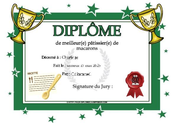 Un des derniers faux diplomes créé