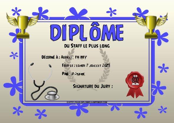 Un des derniers faux diplomes créé