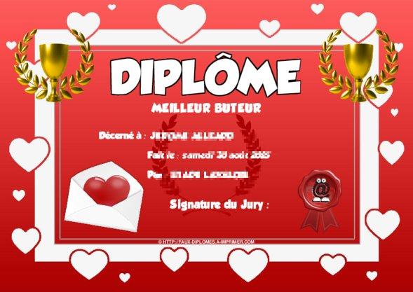 Un des derniers faux diplomes créé