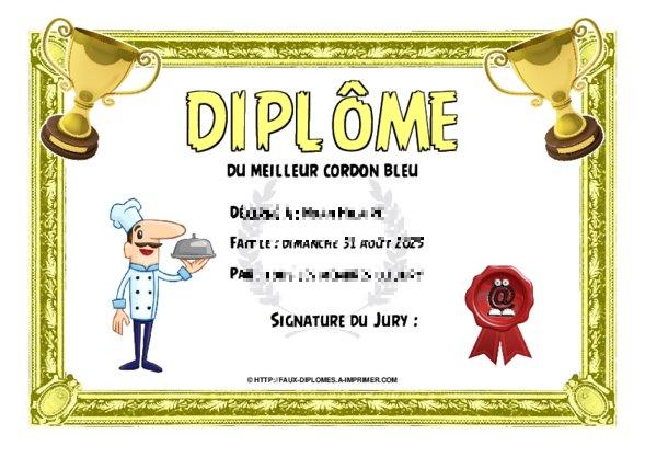 Un des derniers faux diplomes créé