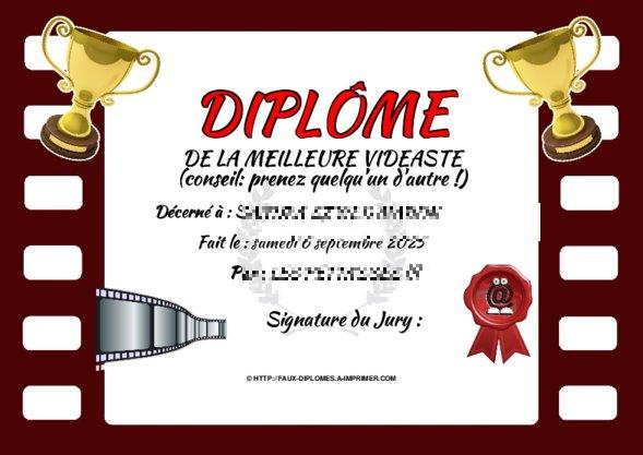 Un des derniers faux diplomes créé