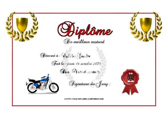 Un des derniers faux diplomes créé