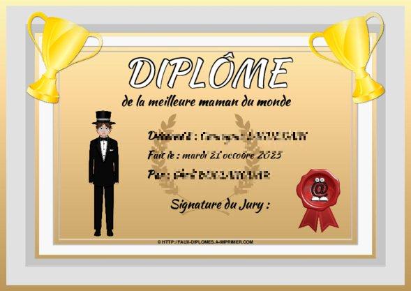 Un des derniers faux diplomes créé