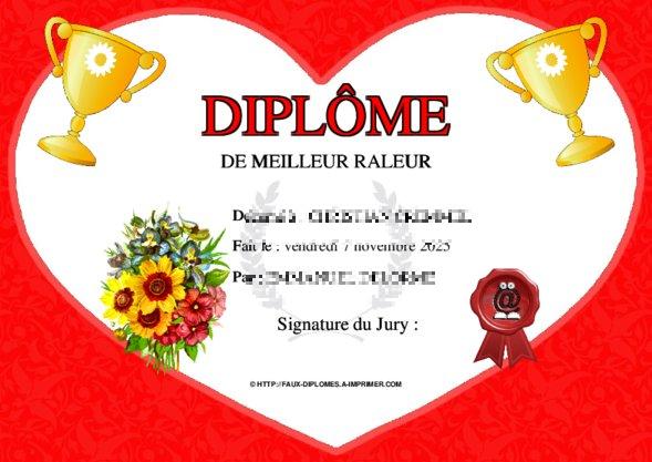 Un des derniers faux diplomes créé