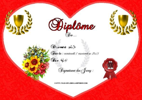 Un des derniers faux diplomes créé