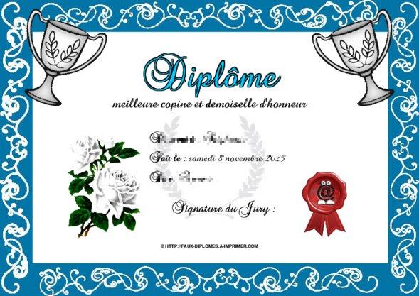 Un des derniers faux diplomes créé