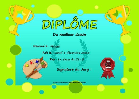 Un des derniers faux diplomes créé