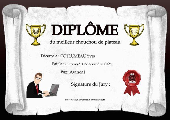 Un des derniers faux diplomes créé