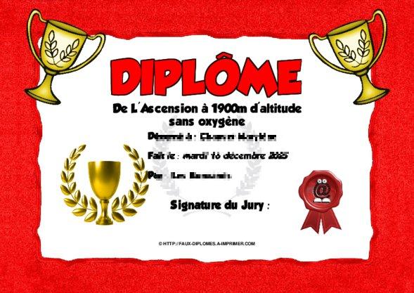 Un des derniers faux diplomes créé