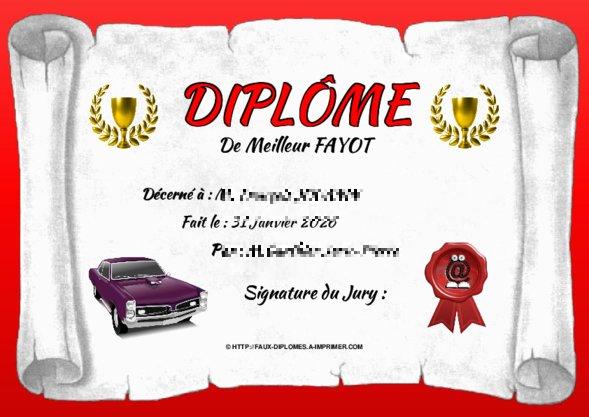 Un des derniers faux diplomes créé