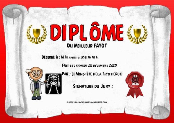 Un des derniers faux diplomes créé
