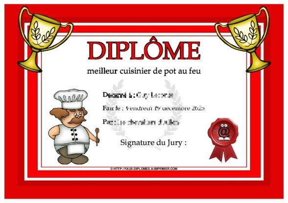 Un des derniers faux diplomes créé