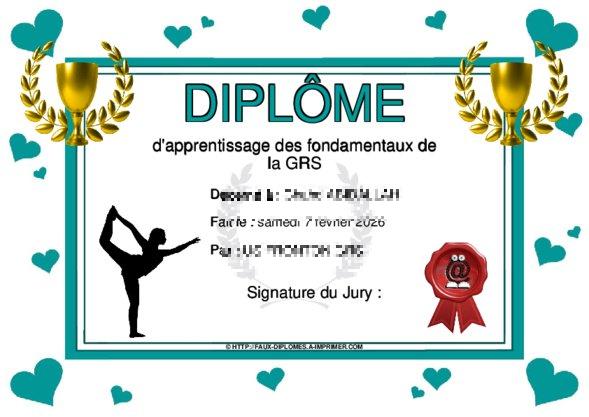 Un des derniers faux diplomes créé