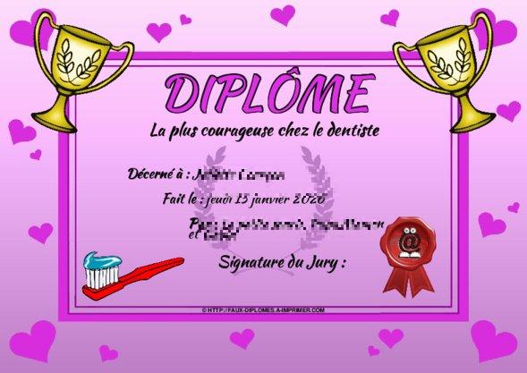 Un des derniers faux diplomes créé