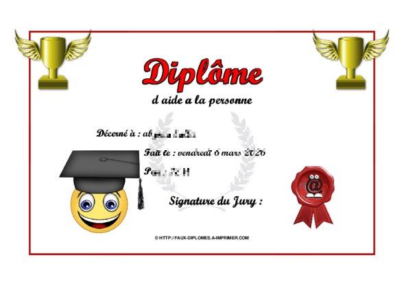 Un des derniers faux diplomes créé
