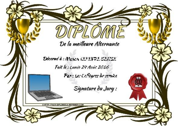 Un des derniers faux diplomes créé