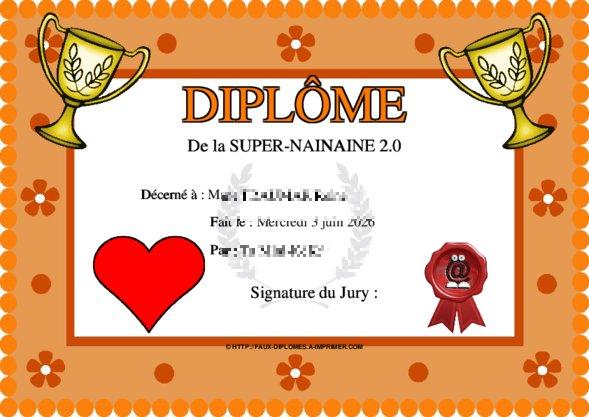 Un des derniers faux diplomes créé