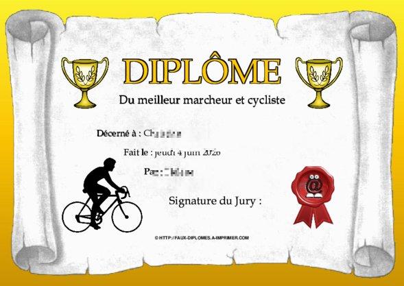 Un des derniers faux diplomes créé