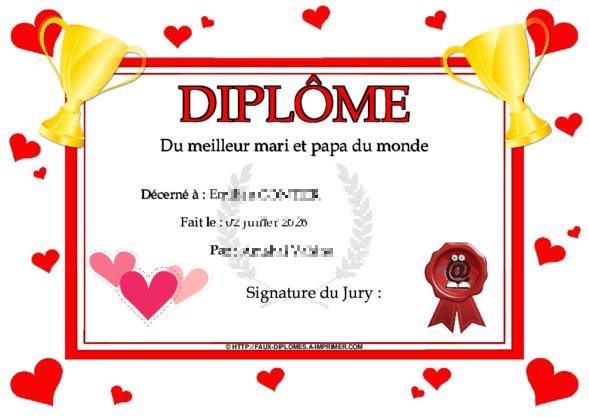 Un des derniers faux diplomes créé