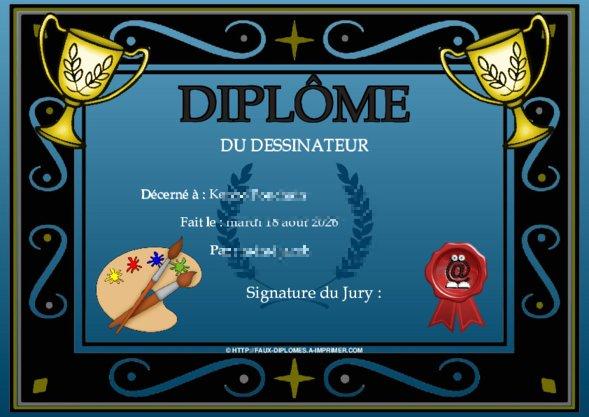 Un des derniers faux diplomes créé